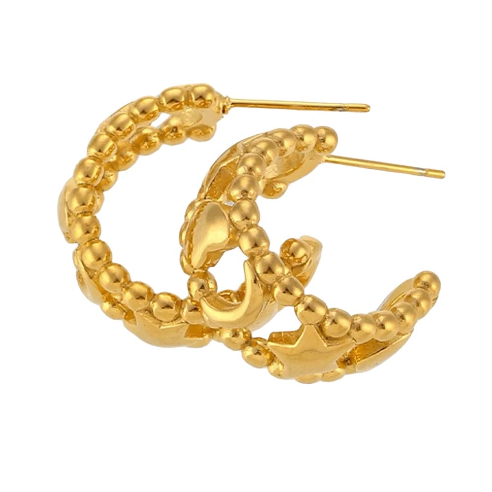 Star heart hoops