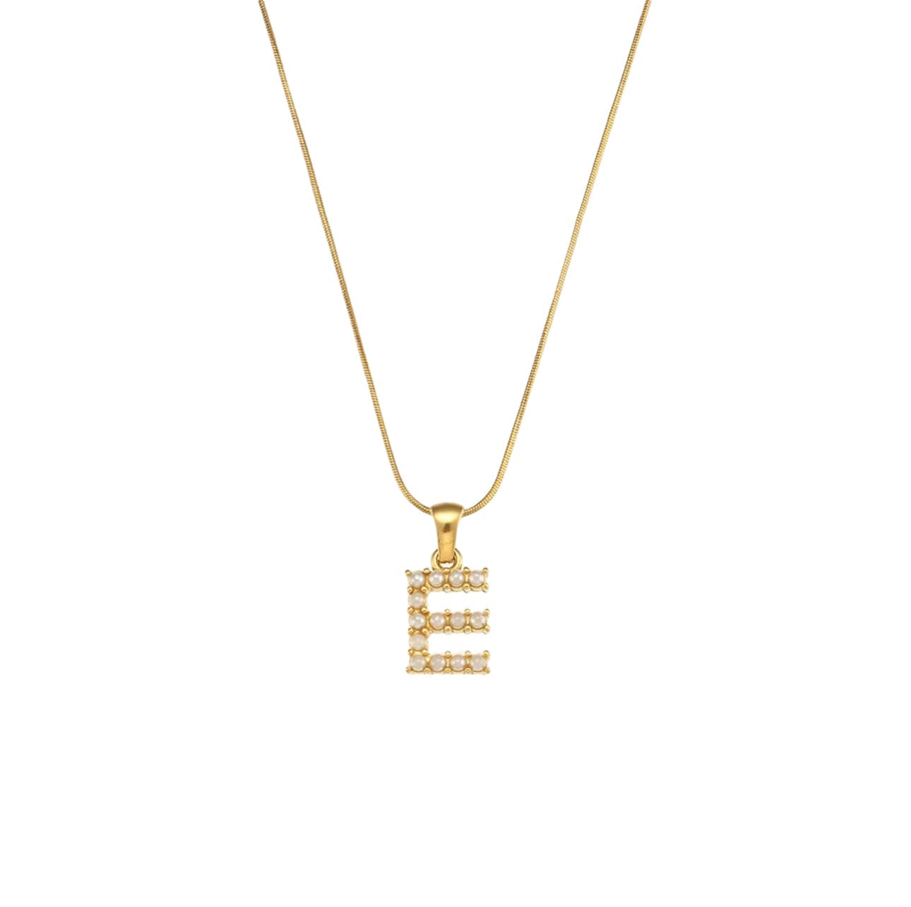 Your initial pearl necklace