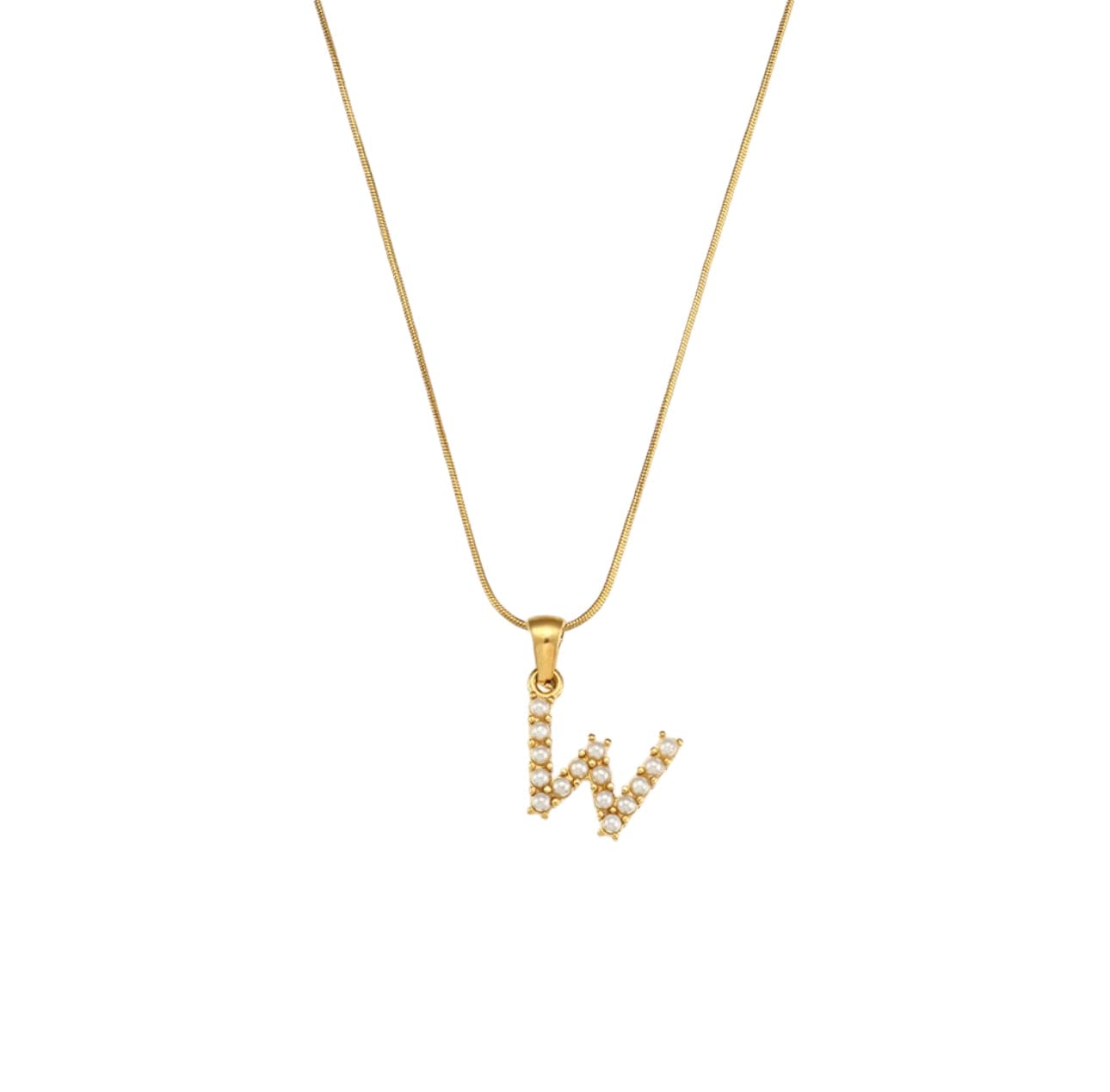 Your initial pearl necklace