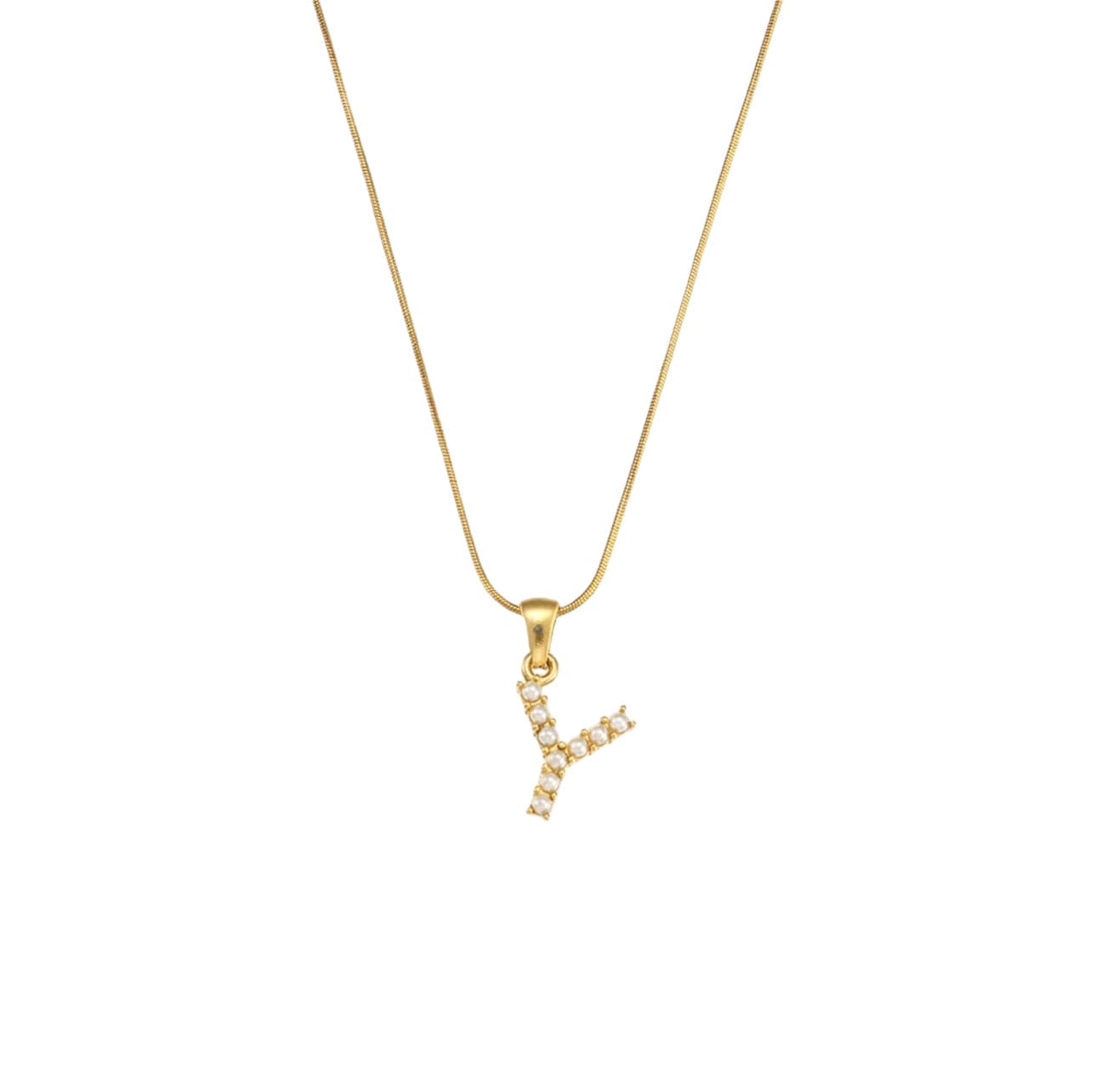 Your initial pearl necklace