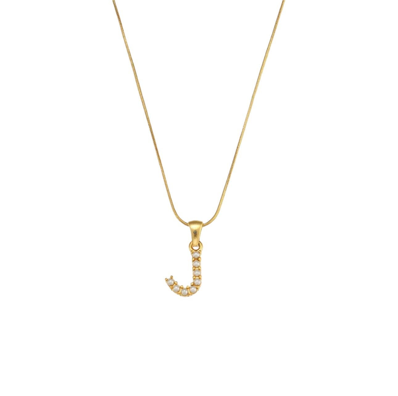 Your initial pearl necklace