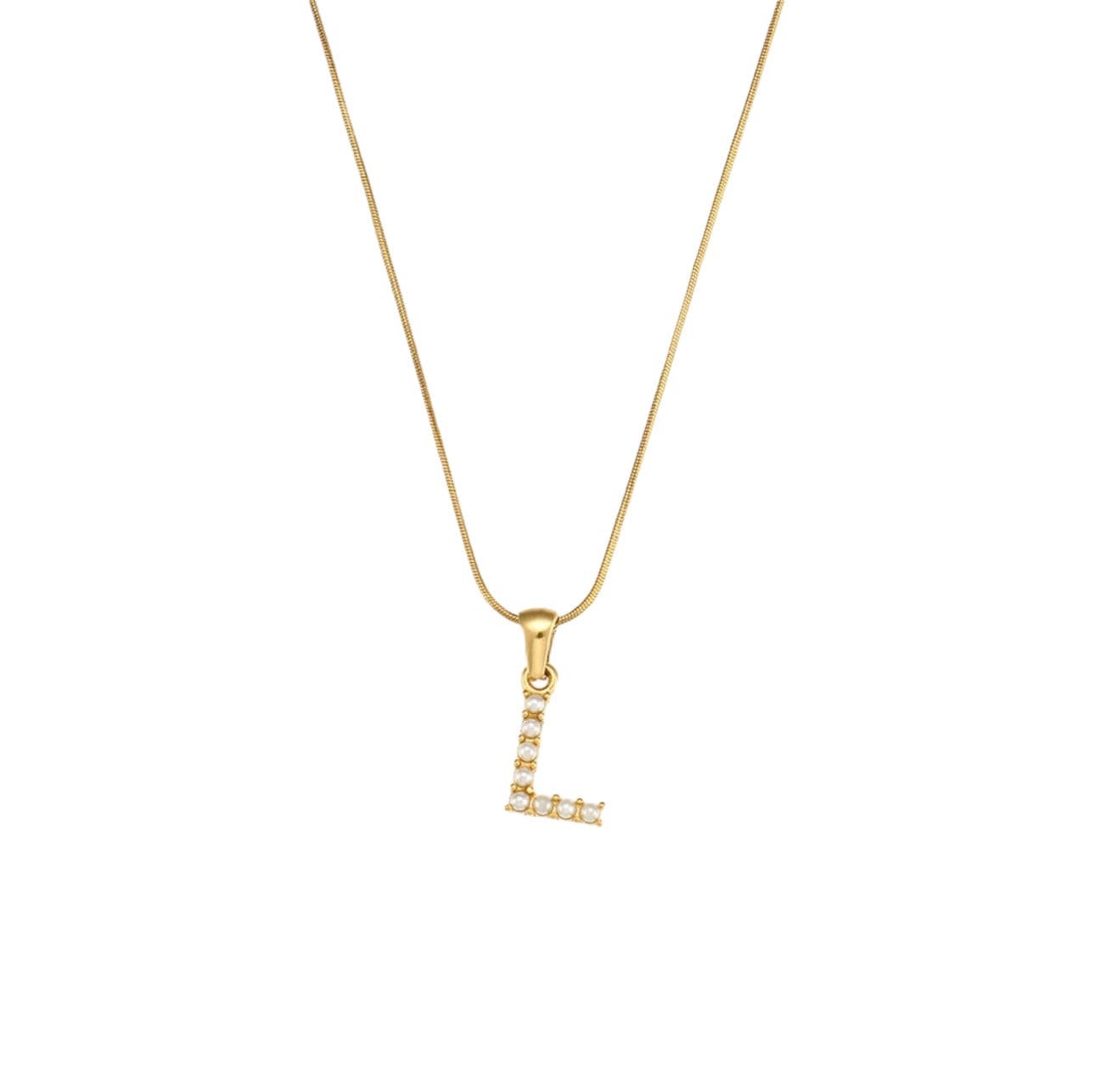 Your initial pearl necklace