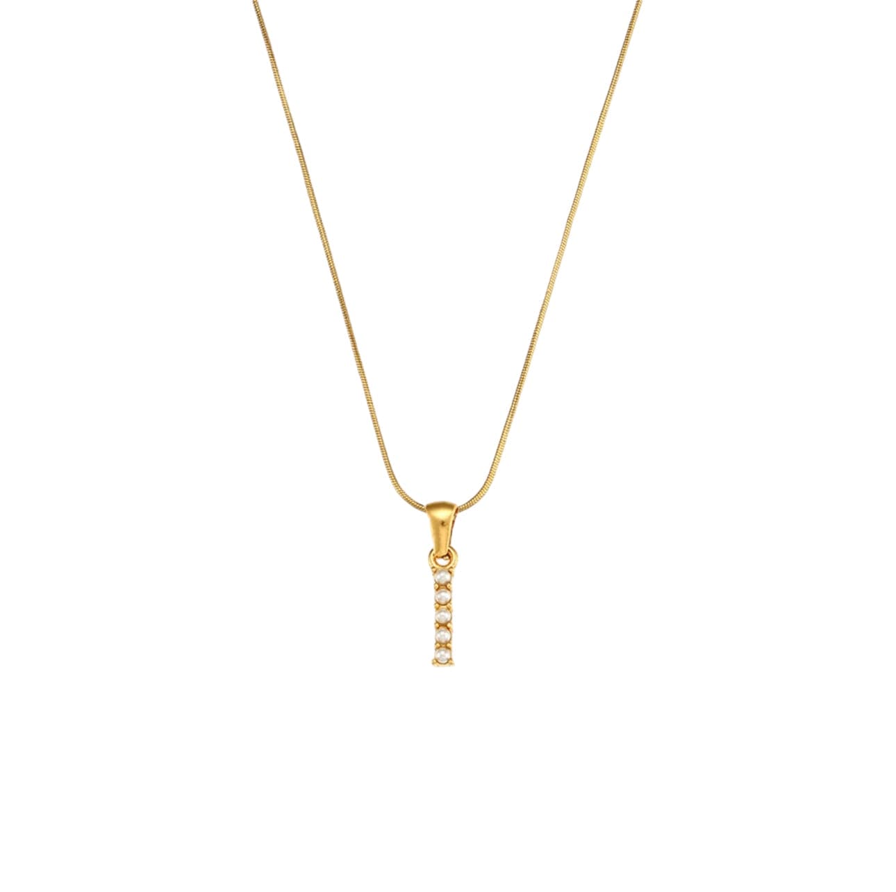 Your initial pearl necklace