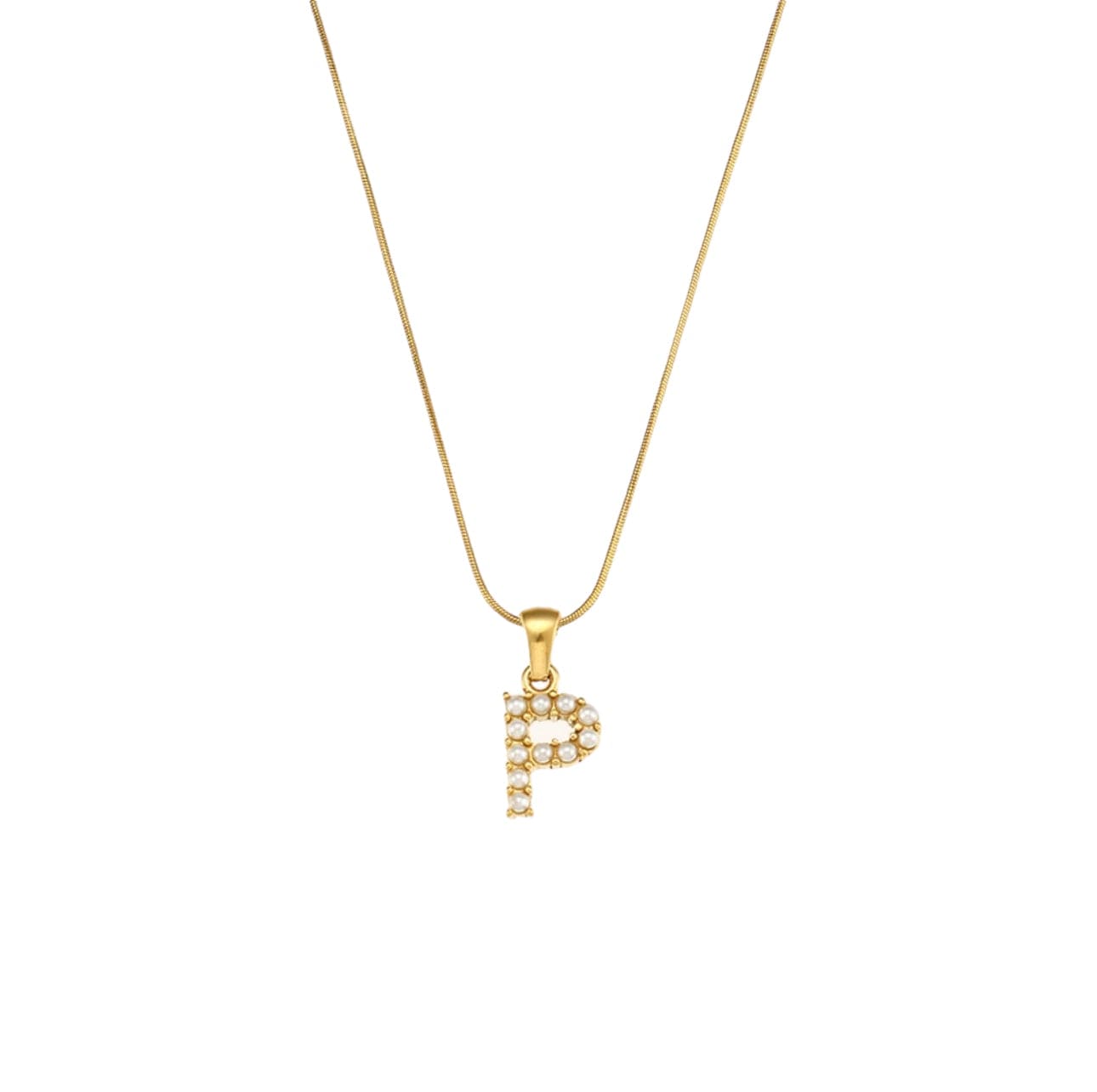 Your initial pearl necklace