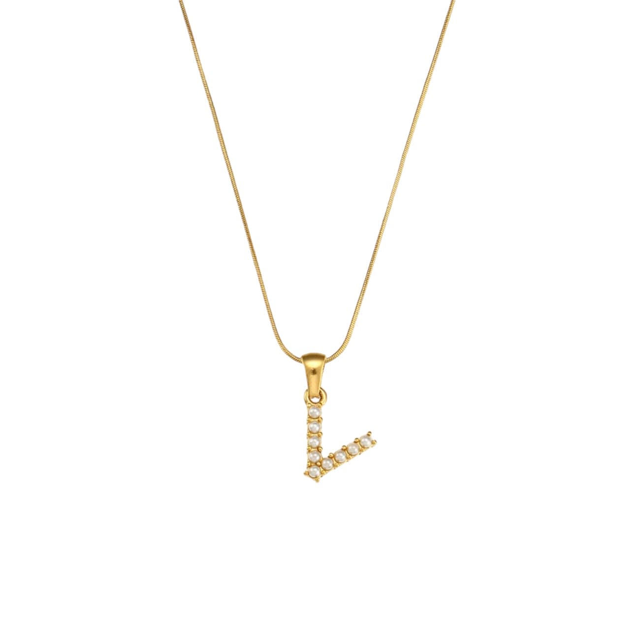 Your initial pearl necklace