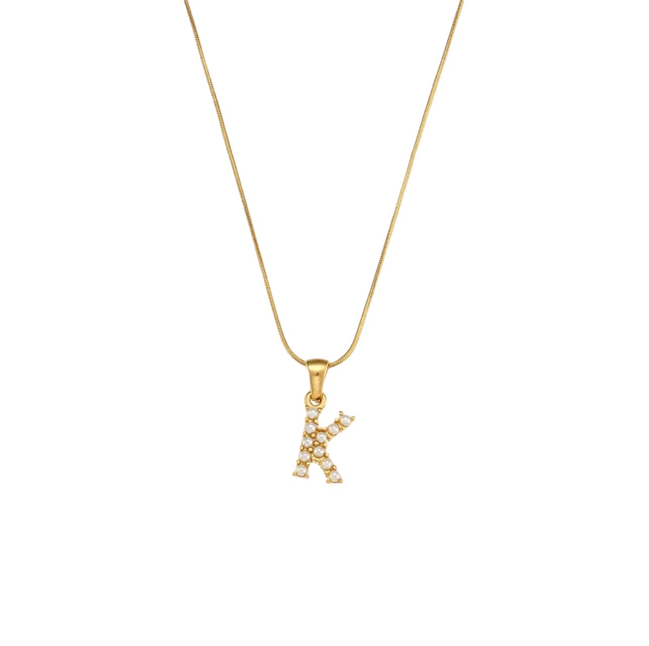 Your initial pearl necklace