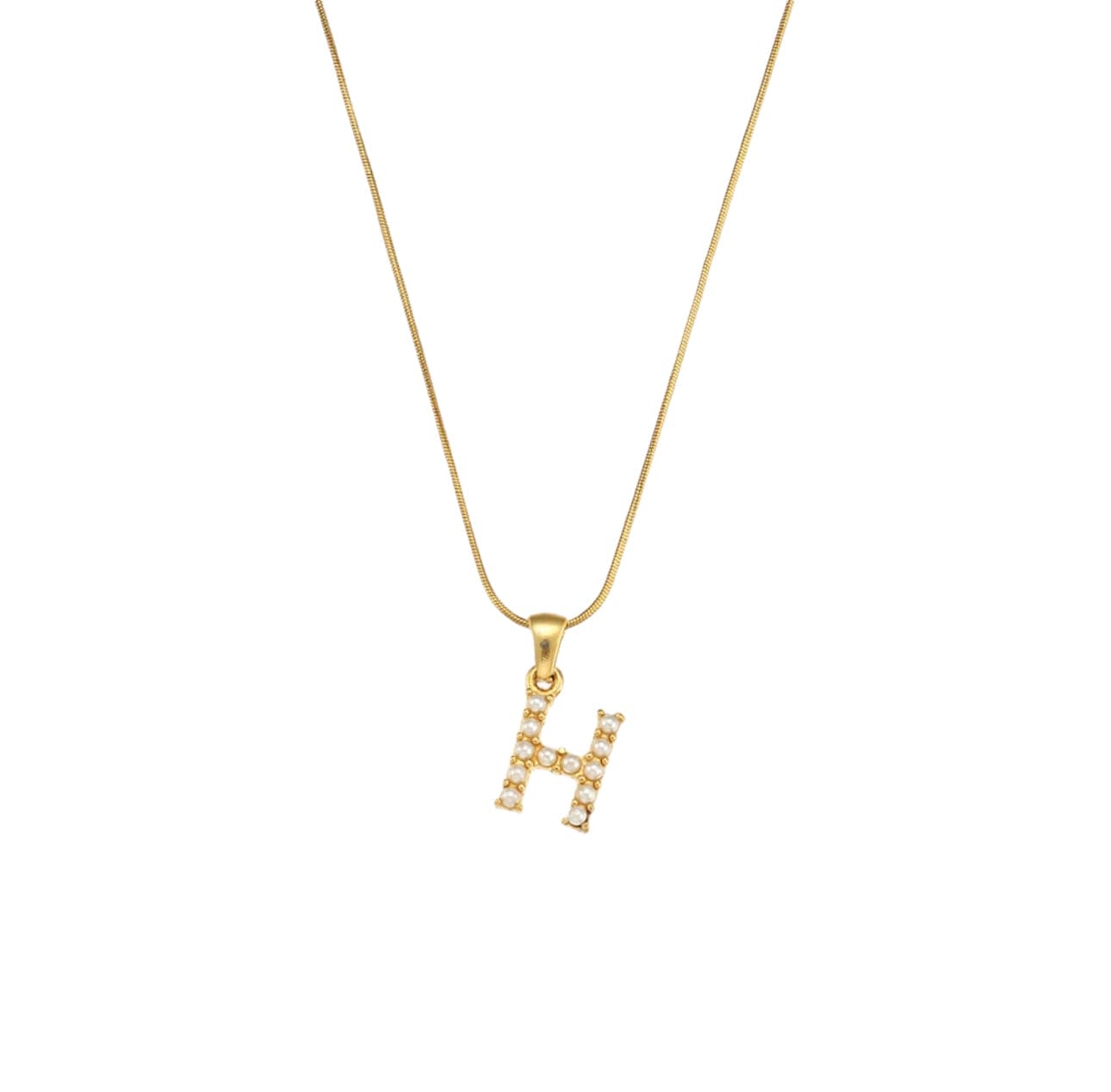 Your initial pearl necklace