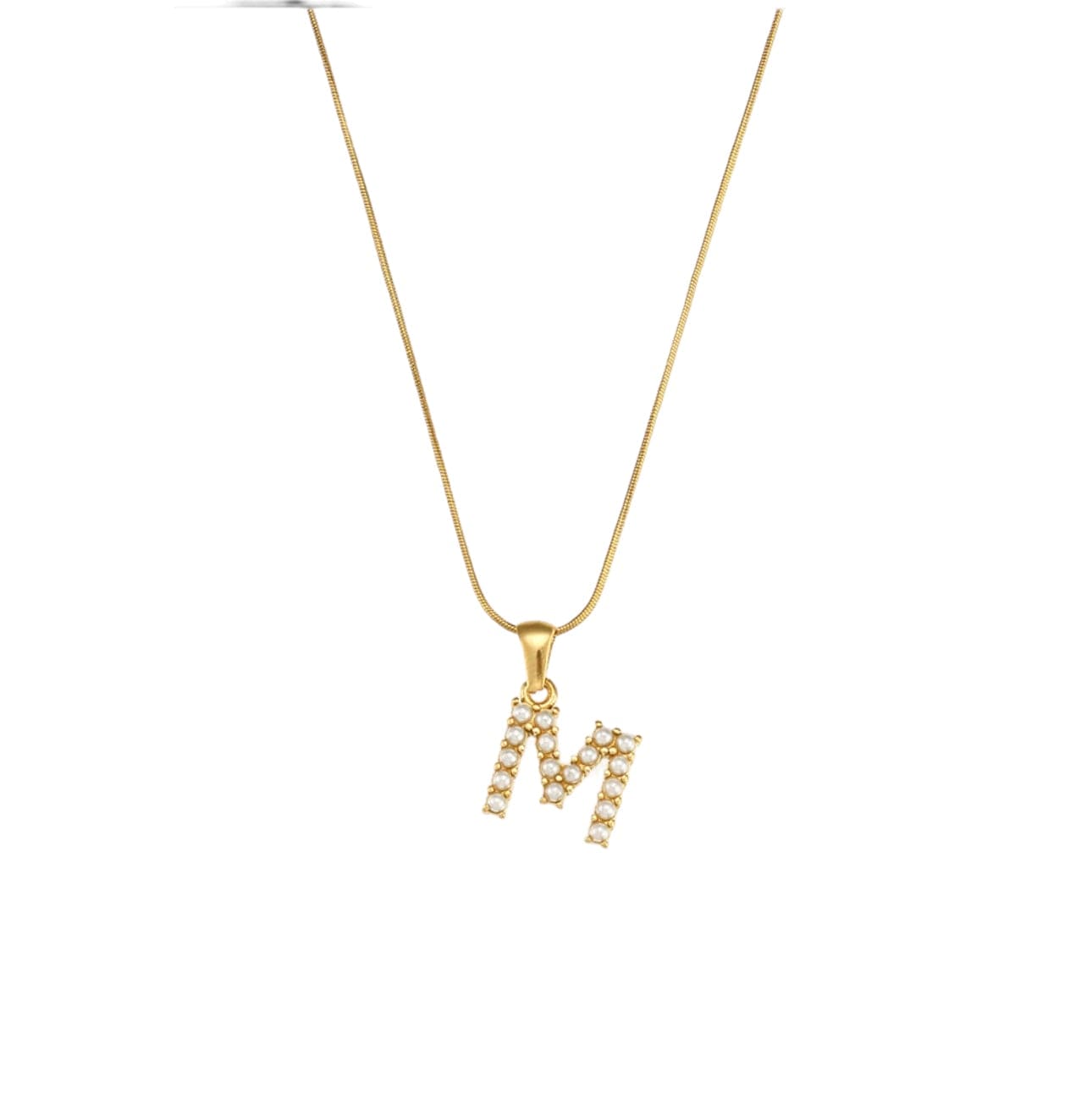 Your initial pearl necklace