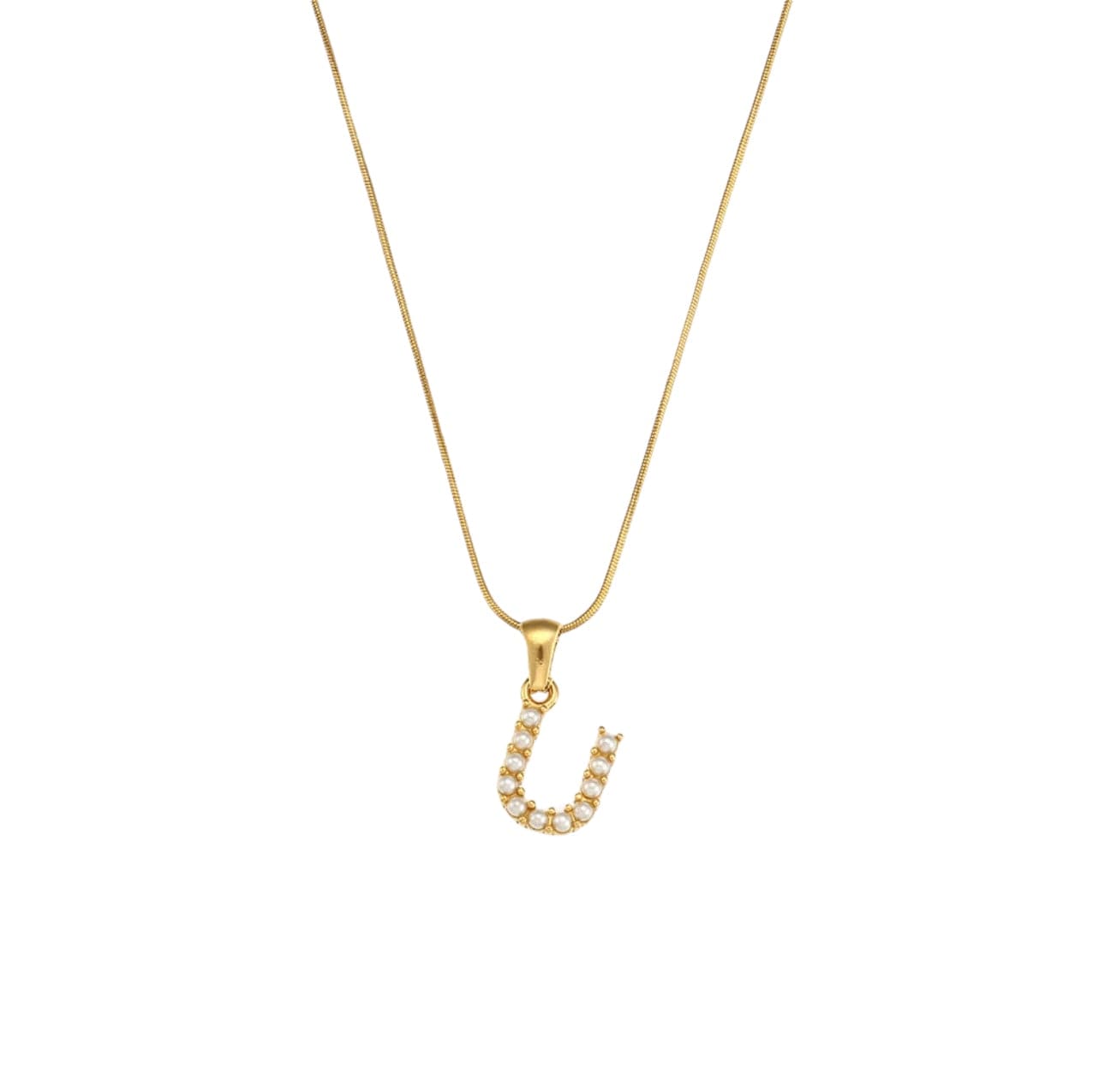 Your initial pearl necklace