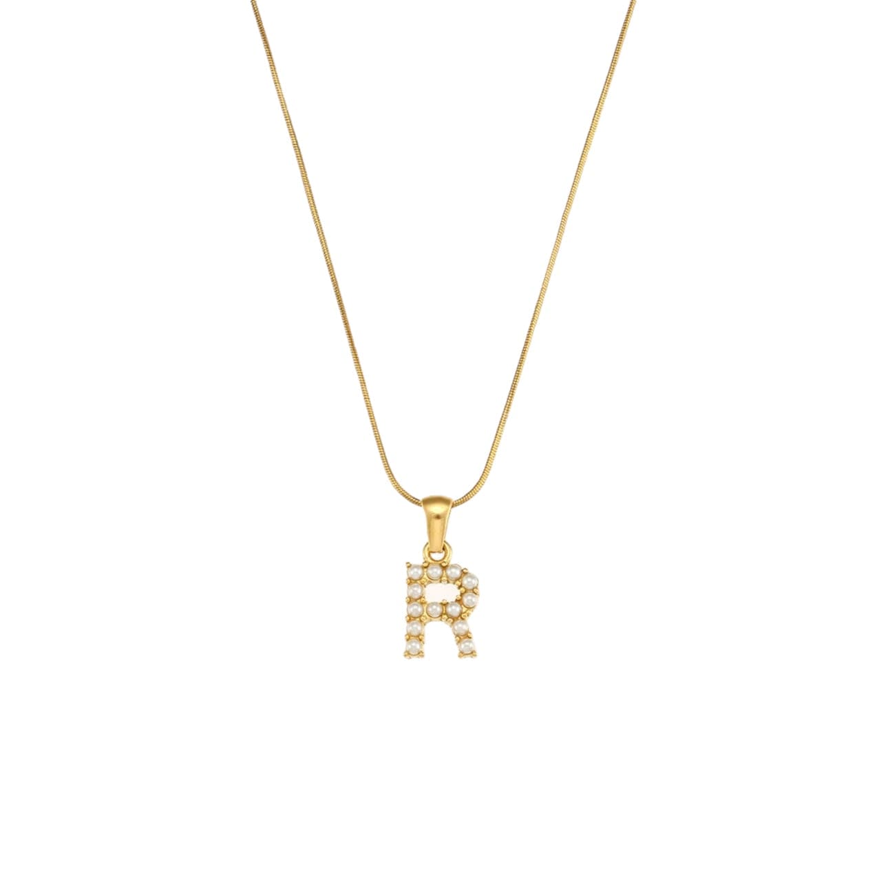 Your initial pearl necklace