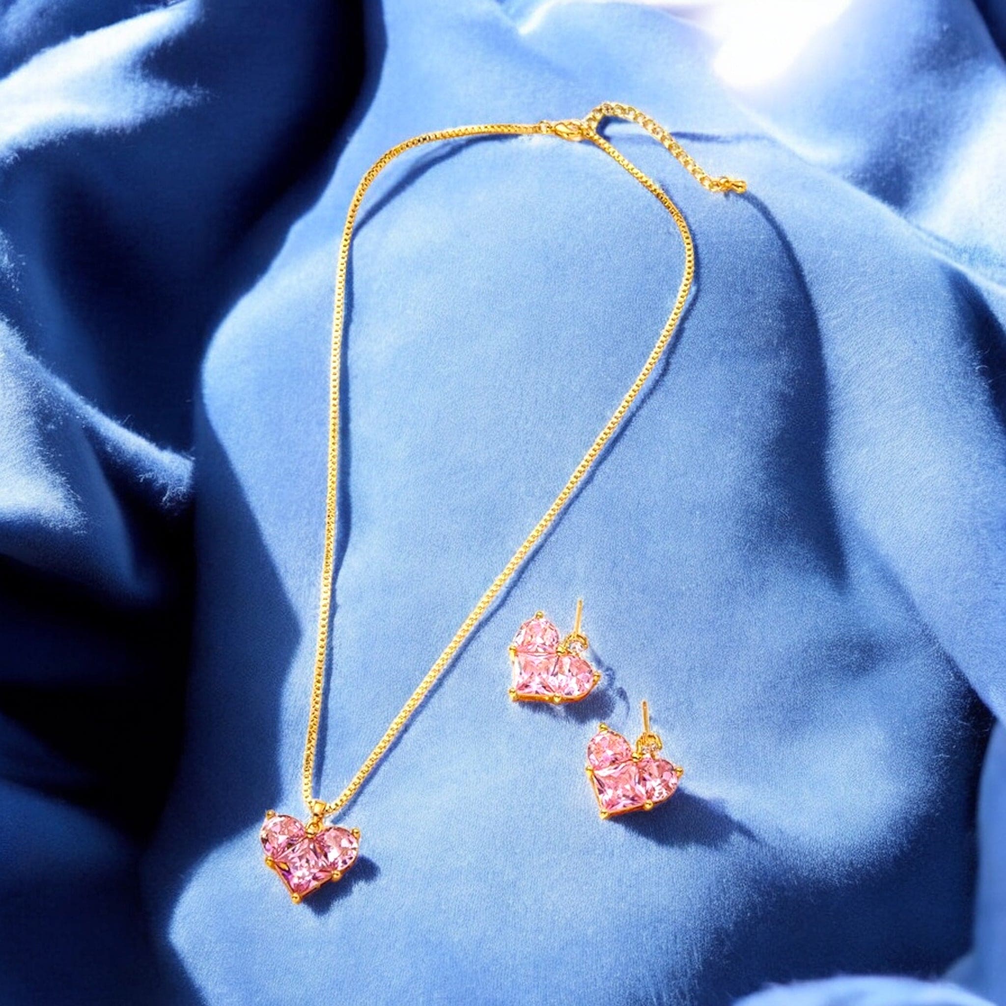 Pink heart set