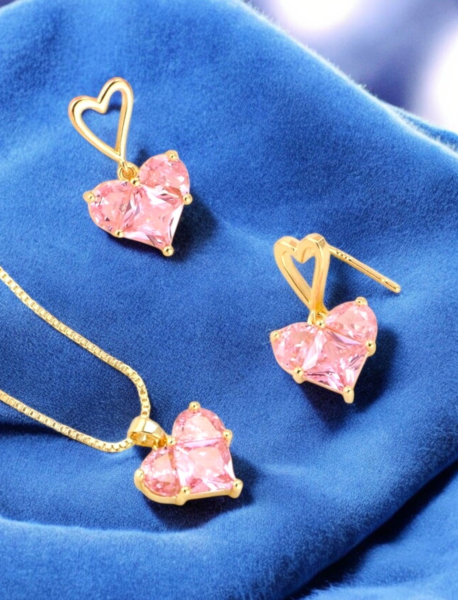 Pink heart set